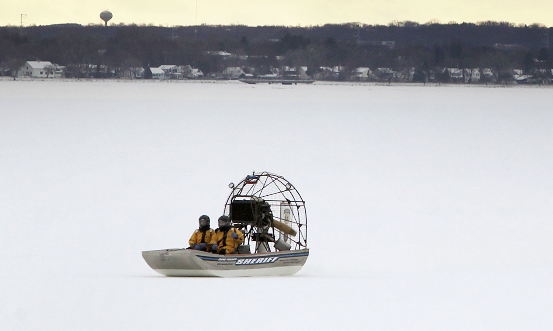 Airboat on Lake Monona